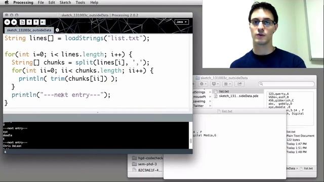 Programming 8: Reading Local Text Files and Web Text смотреть онлайн