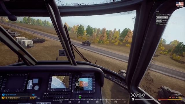 HELICOPTER CONVOY AMBUSH - Squad v16 Helicopter Gameplay смотреть онлайн