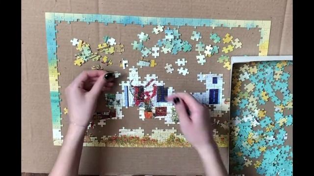 Сборка пазла ?Весь процесс за 3 МИНУТЫ! Пазл из магазина Fix Price смотреть онлайн
