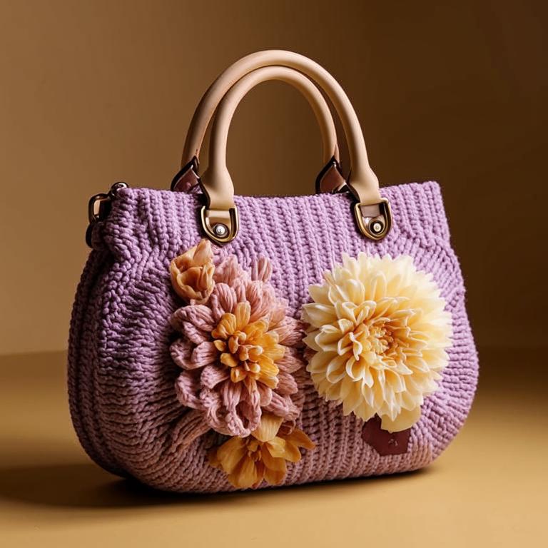 ВЯЗАНИЕ. Сумки с цветами и листьями. От нейросети. ПОДБОРКА №7. смотреть онлайн