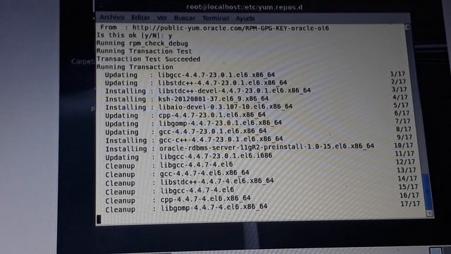 Comandos para instalar oracle database 11g r2 en oracle linux 6.5 parte 1 смотреть онлайн