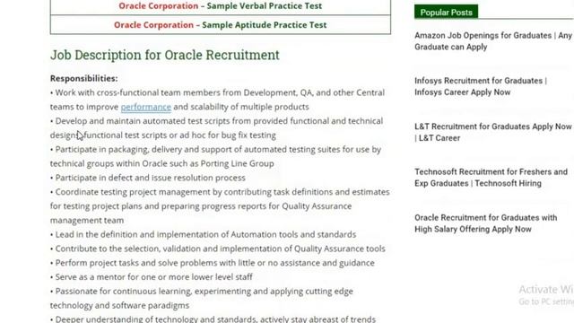 Oracle Recruitment for Graduates with High Salary Offering Apply Now смотреть онлайн