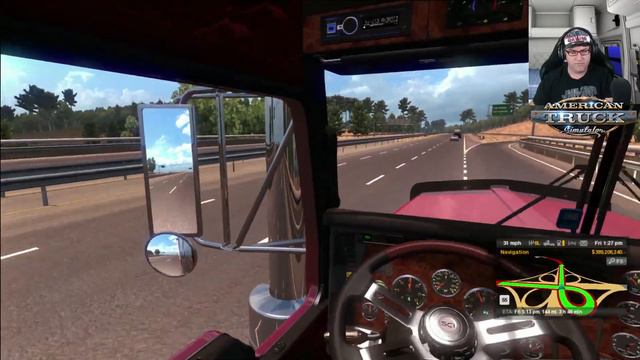 American Truck Simulator Kenworth T908 B-double Drop Deck Trailer смотреть онлайн