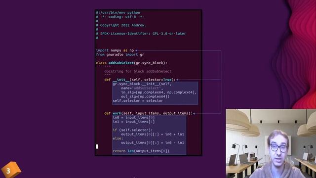 Написание собственного модуля в GnuRadio, используя python смотреть онлайн