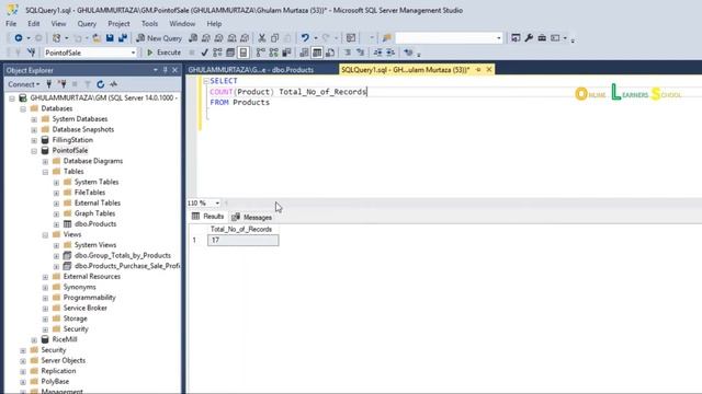 Count Function in SQL Server Management Studio 2017 Learn in Sindhi смотреть онлайн