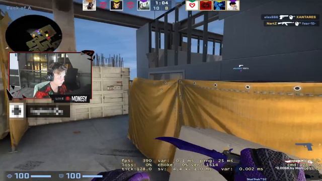 M0NESY СГОРАЕТ С МУВОВ XANTARES НА FPL | M0NESY И FEAR VS XANTARES НА FPL