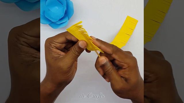 Paper Flower Camellia Making With Template | DIY Paper Flowers For Wall Decorations