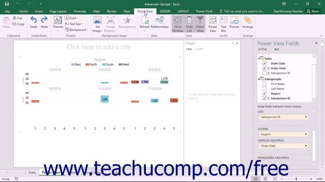 Excel 2016 Tutorial Using Undo and Redo in Power View Microsoft Training Lesson смотреть онлайн