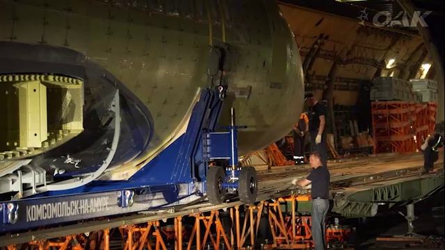 Фюзеляж SSJ-NEW прибыл в Жуковский для испытаний смотреть онлайн