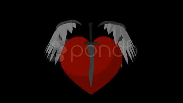 Heart With Wings Animation смотреть онлайн