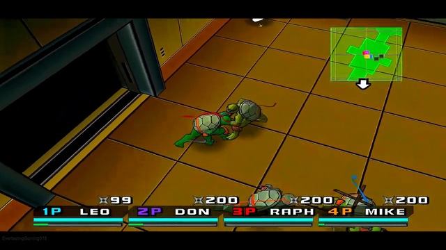 Teenage Mutant Ninja Turtles 3: Mutant Nightmare 4 Players Co-Op Cinematic Full Playthrough смотреть онлайн