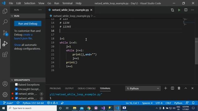 #11 nested while loops and for loops смотреть онлайн