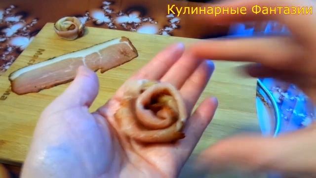 Как Сделать РОЗОЧКИ ИЗ ВЕТЧИНЫ! смотреть онлайн
