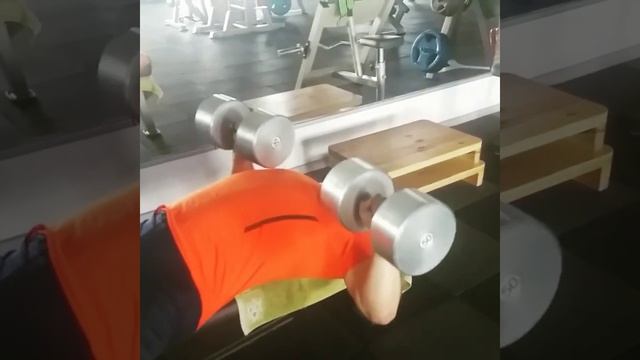 Полтиннички!(жим гантелей 50 кг) смотреть онлайн