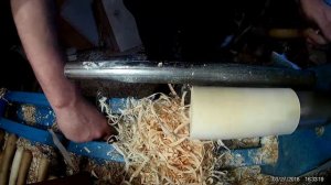 делаем ступку из березы