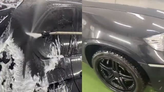 Полировка и нанесение керамики BMW X5M детейлинг-центр MG Style Омск смотреть онлайн