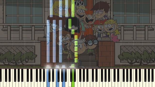 The Loud House『Main Theme』Piano Tutorial смотреть онлайн