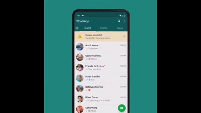 Новая функция WhatsApp позволяет освободить память смартфона смотреть онлайн