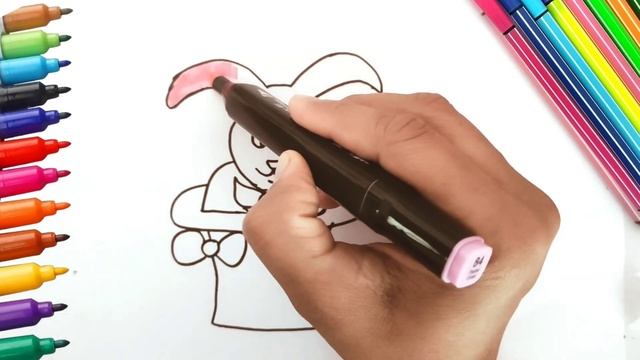Rabbit in the magical Hat Drawing Tutorial for Kids ?? | How to draw Rabbit смотреть онлайн