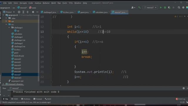 java tutorial# 12 Break and Continue statement explained in java language смотреть онлайн