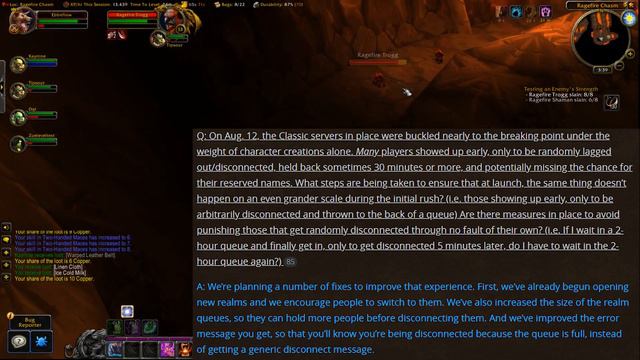 Reading AMA Questions Classic WoW смотреть онлайн