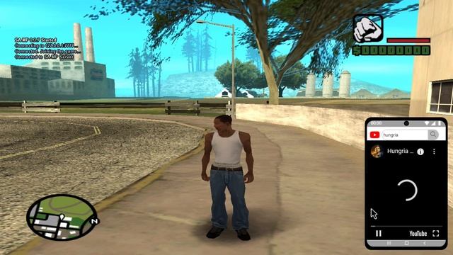 mobile phone running youtube, made with CEF - SAMP смотреть онлайн