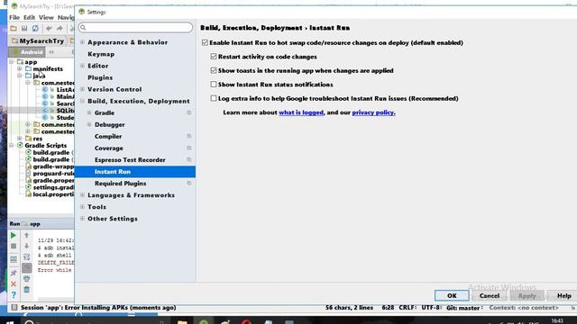 Error Installing app :: DELETE_FAILED_INTERNAL_ERROR ||Error while Installing APKs in Android смотреть онлайн