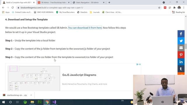 Part 2 - Setup (Install Visual Studio, SQL Lite and Create .Net Core Application) смотреть онлайн
