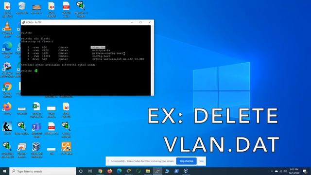 How to factory reset Cisco 2960 Switch | Delete VLANs & Connect to PuTTY смотреть онлайн