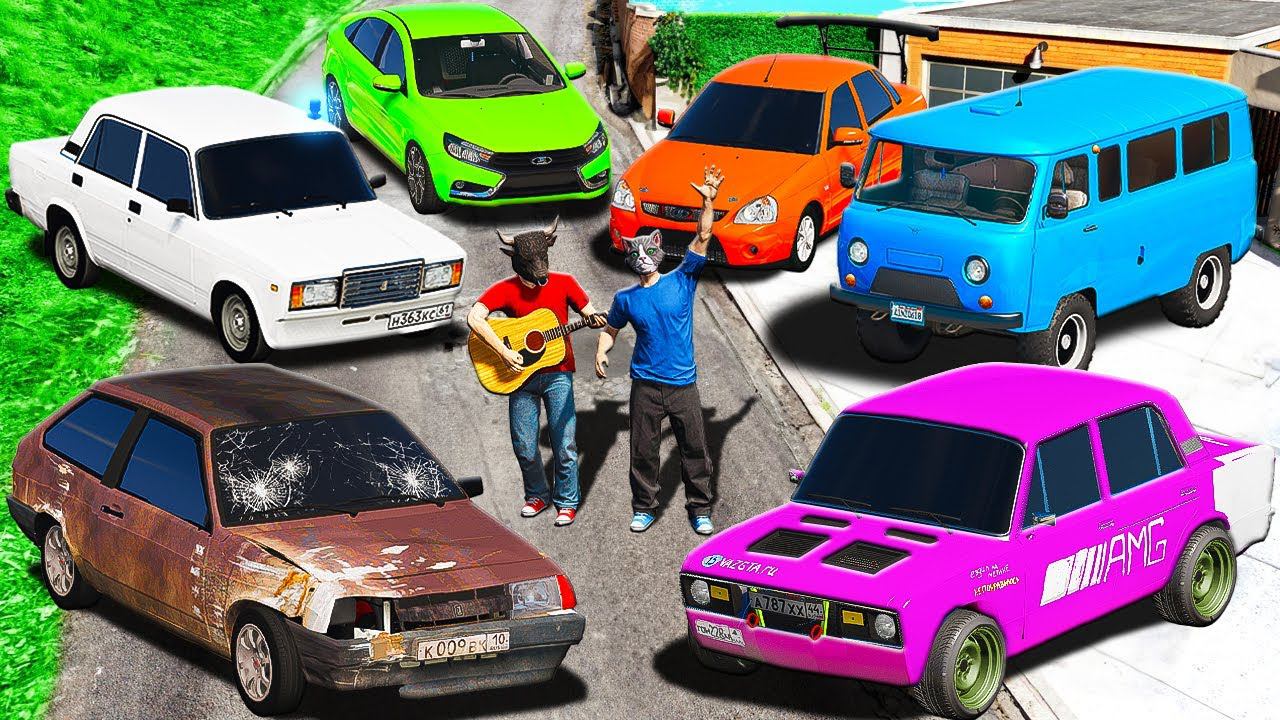 УГНАЛ ВСЕ СЕКРЕТНЫЕ РУССКИЕ МАШИНЫ ДЛЯ БУЙВОЛСОНА! ВАЗ, БУХАНКА, ВЕСТА, ПРИОРА ГТА 5 МОДЫ МУРКА смотреть онлайн