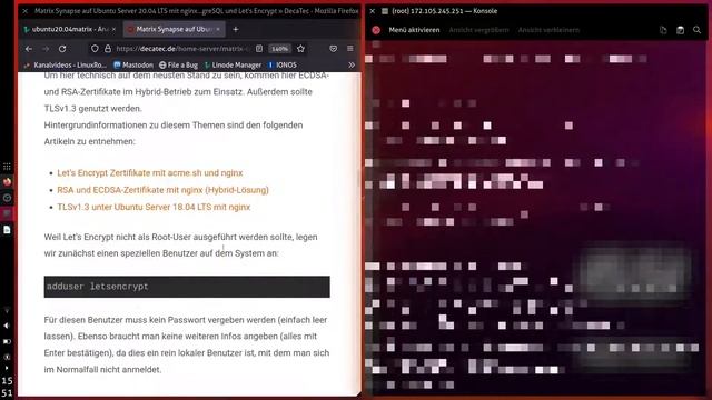 Kann das jeder? | Ein eigerner Matrix-Server смотреть онлайн