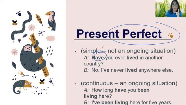 Simple and Continuous Tenses Explanation.( Present and Past) смотреть онлайн