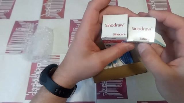 Тест полоски+ланцеты для глюкометра с AliExpress смотреть онлайн