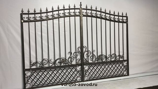 Кованые ворота модель - КРВ007223 | Компания Сейвал смотреть онлайн