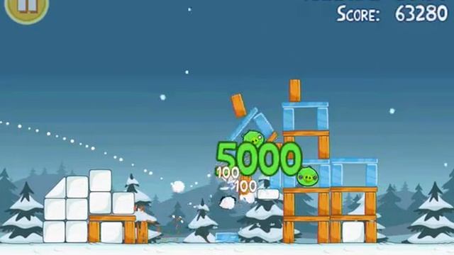 Angry Birds Walkthrough Seasons Greetings Level 1-16 смотреть онлайн