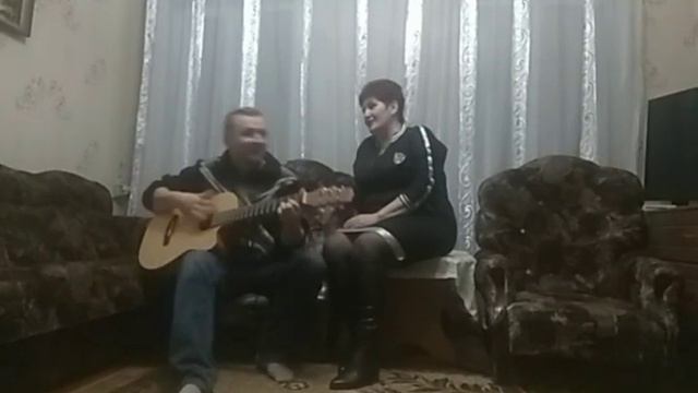 "Разведены мосты" песня под гитару,исполняем дуэтом с Любовь Ивановной смотреть онлайн
