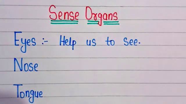 Sense Organs || sense Organs name | Five senses Organs and their work. смотреть онлайн