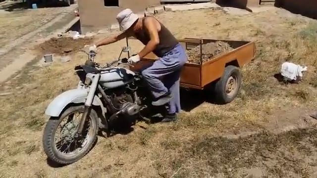 Ул трайк в работе. Трайк из Урала, в работе. самосвал. смотреть онлайн