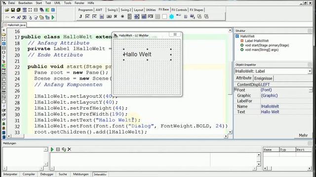 Java FX Hallo Welt über GUI смотреть онлайн