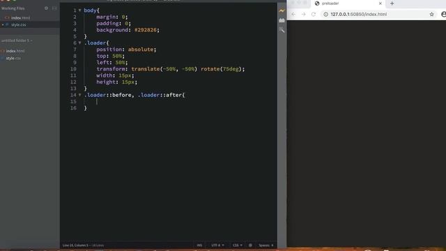 preloader 2 | css animation preloader | only use html & css no jquery смотреть онлайн