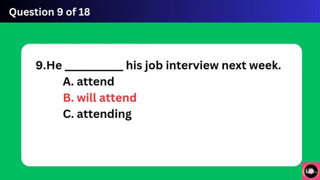 Simple Future Tense Quiz | Grammar Quiz | Test Your English | Test your Future simple skills смотреть онлайн