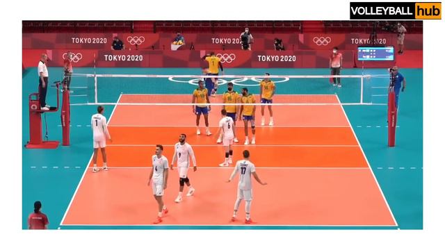 Volleyball Brazil Vs France  Amazing Match Full Tokyo 2020 #volleyball #volleyballmatch #tokyo2020
