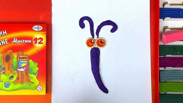 Лепим из пластилина БАБОЧКУ - поделка для детей смотреть онлайн