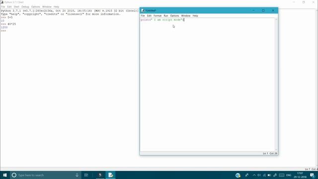 Difference between interactive mode and script mode in PYTHON смотреть онлайн