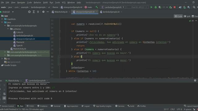 Expresiones Lambdas - KOTLIN смотреть онлайн