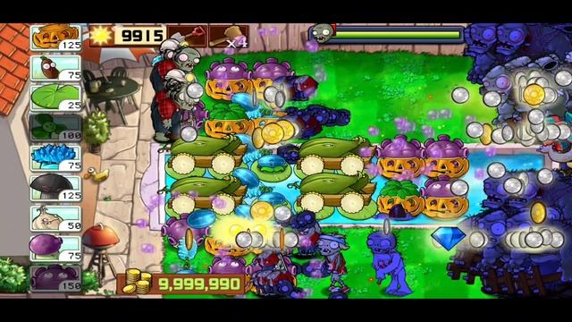 Plants vs Zombies 120 - 140 Flags Last Stand Endless Extreme Mode | 4 Cobs Strategy смотреть онлайн