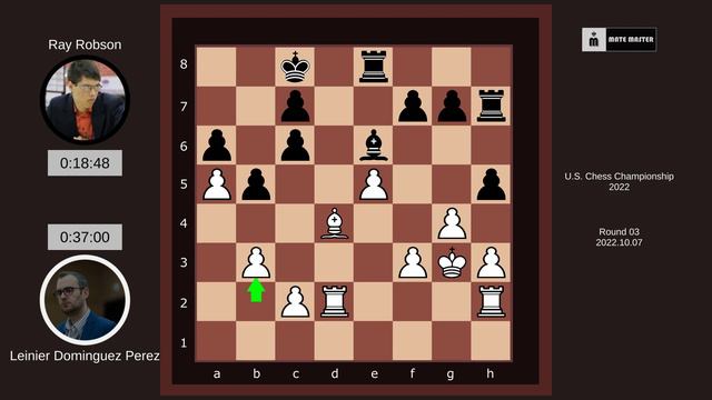 Leinier Dominguez Perez vs Ray Robson: U.S. Chess Championship 2022 смотреть онлайн