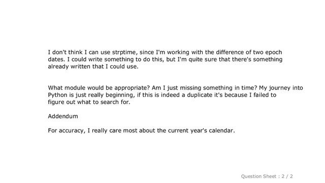 PYTHON : How can I produce a human readable difference when subtracting two UNIX timestamps using P смотреть онлайн