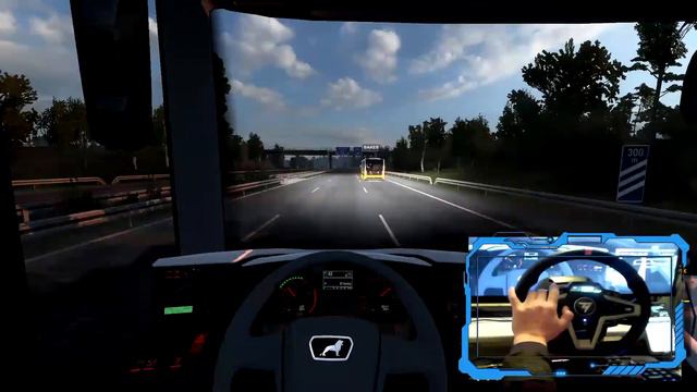 Euro Truck Simulator 2 1.43 MAN LiONS CiTY KONVOY #thrustmaster #t248 #scsturkishteam смотреть онлайн