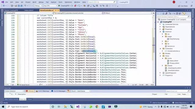 Generate Excel Document in ASP.NET, C#|XSLX with C# ASP.NET смотреть онлайн